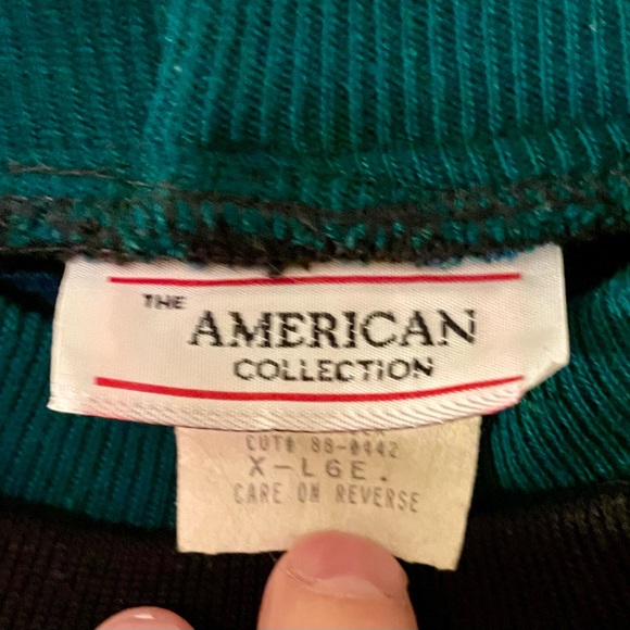 The American Collection Auquamarine Argyle Sweater Retro Office Chic Women’s XL - Picture 2 of 5